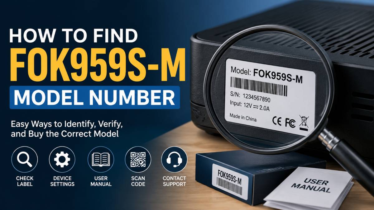 How to Find FOK959S-M Model